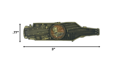 USS Abraham Lincoln (CVN-72) Challenge Coin - US Navy Carrier Shape